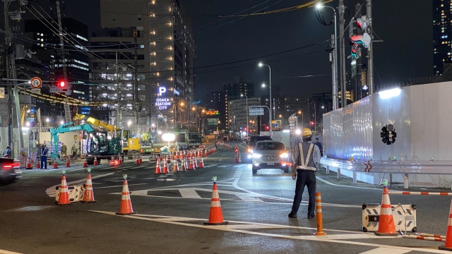 交通誘導警備の現場